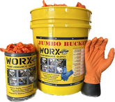 Orange diamond textured Nitrile 8.5mil Thick powder free Textured 50pk