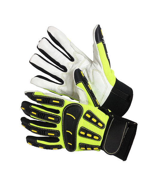 Hi-Viz Goat Skin Mechanics Glove