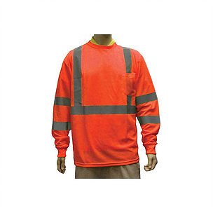 Orange & Lime green Hi Viz Long Sleeve T- Shirts