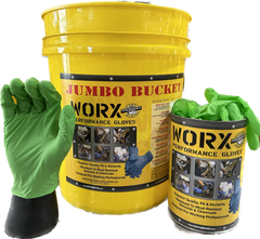 3.5mil Green Biodegradable Nitrile Gloves (1000 )pcs
